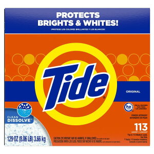 yAJEH}[giz^Ch  IWiZg 3.66kg 113 Tide Powder Laundry Detergent, Original Scent, 129 oz, 113 Loads y񂹏izy킹Ĕz