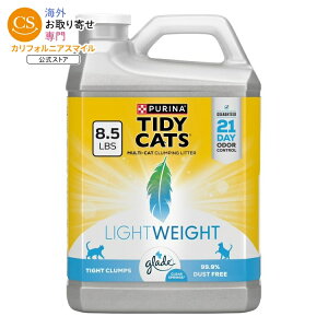 �s�����i �^�C�f�B�L���b�c �y�ʋÌ��^�L�� �O���[�h �N���A�X�v�����O�X�̍��� 3.85kg Purina Tidy Cats LightWeight Clumping Cat Litter, Glade Clear Springs Scent, 8.5 lb Jug �y�����񂹏��i�z