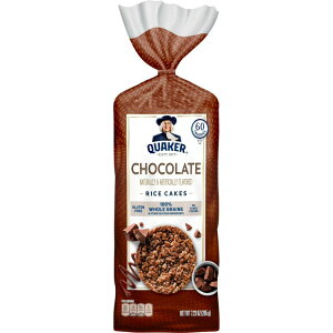 �N�G�[�J�[ ���C�X�P�[�L �S�����`���R���[�g �O���e���t���[ 205g Quaker Rice Cakes, Whole Grain Chocolate, Gluten Free, 7.23 oz �y�����񂹏��i�z