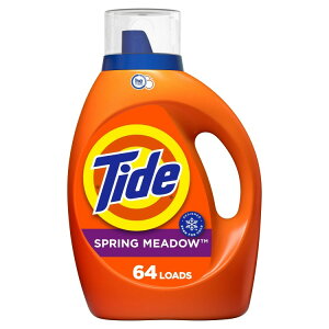 yAJEH}[giz^Ch t̐ HEΉ XvOhE̍ 2.48L 64 Tide Liquid Laundry Detergent, HE Compatible, Spring Meadow Scent, 84 fl oz, 64 Loads y񂹏izy킹