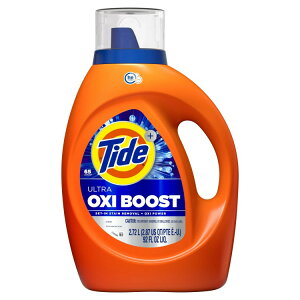 【アメリカウォルマート品】タイド ウルトラ オキシブースト 液体洗濯洗剤 2.72L 65回分 Tide Ultra Oxi Boost Liquid Laundry Detergent, Advanced Stain Remover, 92 fl oz, 65 Loads 【お取り寄せ商品】【合わせて買い