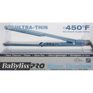 �x�r���X�v�� �i�m�`�^�j�E�� �E���g���X���� �X�g���[�g�A�C���� ��38mm BaBylissPRO Nano Titanium Ultra-Thin Straightening Iron - 1-1/2 Inch 1-1/2 �y�����񂹏��i�z