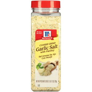 �}�R�[�~�b�N �R�[�V�� �e�҂� �K�[���b�N�\���g �p�Z������ 793g McCormick Kosher Coarse Grind Garlic Salt With Parsley, 28.0 oz �y�����񂹏��i�z