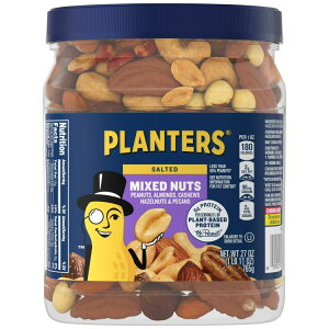 �v�����^�[�Y �\���e�b�h�~�b�N�X�i�b�c �A�����v���e�C�� 765g PLANTERS Salted Mixed Nuts Plant-Based Protein, 27 oz �y�����񂹏��i�z
