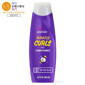 �I�[�W�[ �~���N���J�[�� �R�R�i�b�c�I�C���z�� �p���x���t���[ �R���f�B�V���i�[ ��358ml Aussie Miracle Curls with Coconut Oil, Paraben Free Conditioner, 12.1 fl oz �y�����񂹏��i�z