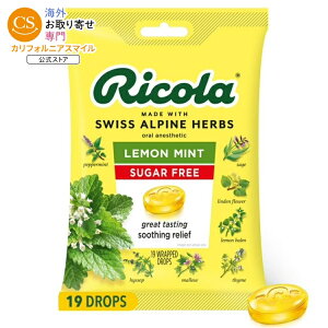 ���R�� �V���K�[�t���[ �������~���g �̂ǈ� 19���� Ricola Sugar Free Lemon Mint Throat Drops 19 Count �y�����񂹏��i�z