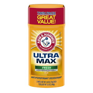 yAJEH}[gizA[n}[ Eg}bNX fIhg tbVȍ \bhXeBbN 73g 2pbN Arm & Hammer ULTRA MAX Deodorant, Fresh Scent, Solid Stick 2.6 oz, Twin Pack 