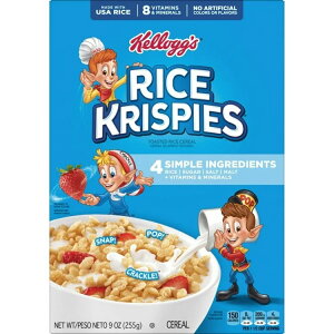 �P���b�O ���C�X�N���X�s�[ ���H�V���A�� 8��̃r�^�~�����~�l���� 255g Kellogg's Rice Krispies Breakfast Cereal, 8 Vitamins and Minerals, 9 oz �y�����񂹏��i�z