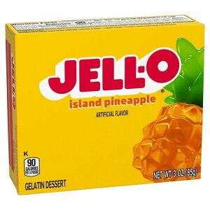 �W�F���A�C�����h �p�C�i�b�v���[���[�f�U�[�g�~�b�N�X 85g Jell-O Island Pineapple Gelatin Dessert Mix, 3 oz Box �y�����񂹏��i�z