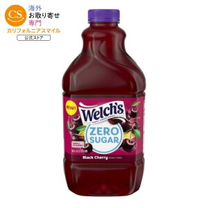 �E�F���` �u���b�N�`�F���[ �[���V���K�[ �h�����N 1,893mL �{�g�� Welch's Black Cherry Zero Sugar Drink, 64 fl oz Bottle �y�����񂹏��i�z