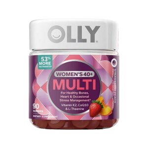 �I���[ �E�B�����Y 40�{ �}���` �O�~ 90�� OLLY Women's 40+ Multi Gummy Supplement with 20 Key Nutrients, 90 Count �y�����񂹏��i�z