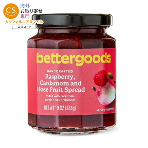 �x�^�[�O�b�Y ���Y�x���[ �J���_���� ���[�Y�t���[�c�X�v���b�h 283g bettergoods Raspberry, Cardamom and Rose Fruit Spread, 10 oz �y�����񂹏��i�z