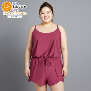 �^�C���A���h�g�D���[ �^���N�����p�[�X���� �x���[�N�H�[�c 2X Time and Tru Women's and Women's Plus Size Tank Romper Swimsuit, Berry Quartz 2X �y�����񂹏��i�z