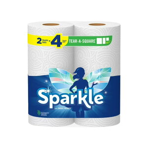 yXߋő勉MAX1040~OFFN[|zyAJEH}[gizXp[N eBAAXNGA y[p[^I _u 2[ Sparkle Tear-a-Square Paper Towels, 2 Double Rolls y񂹏