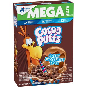 �R�R�A�p�t �`���R���[�g ���H�p�V���A�� ���K�T�C�Y 740g Cocoa Puffs, Chocolatey Breakfast Cereal, Mega Size, 25.8 oz �y�����񂹏��i�z