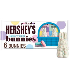 [限定版] ハーシーズ クッキー＆クリーム ポルカドットバニー イースターキャンディ 34g×6個 Hershey`s Cookies 'n' Creme Polka Dot Bunnies, Easter Candy Packs, 1.2 oz (6 Count) 【お取り寄せ商品】
