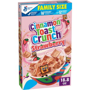 yMAX1040~OFFN[|zyAJEH}[gizVig[XgN` HVA Xgx[VA t@~[TCY 533g Cinnamon Toast Crunch Breakfast Cereal, Crispy Strawberry Cereal, Fam