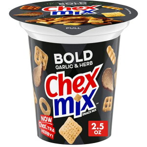 yAJEH}[giz`FbNX~bNX {[hK[bNn[uXibN~bNX XibNJbv 70g Chex Mix Bold Garlic and Herb Snack Mix, Snack Cup, 2.5 oz y񂹏iz