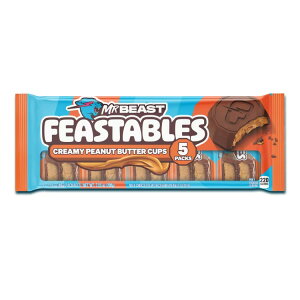 yAJEH}[giztB[X^uY ~X^[r[Xg `R[g s[ibco^[Jbv 40g 5 Feastables MrBeast Chocolate Peanut Butter Cups, 1.41 oz (40g), 5 Count y񂹏iz