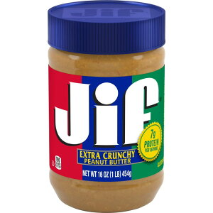 yAJEH}[gizWt GNXgN`s[ibco^[ 454g Jif Extra Crunchy Peanut Butter, 16 Ounce Jar y񂹏iz