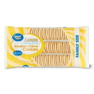 �O���[�g�o�����[ ���������� �T���h�C�b�`�N�b�L�[ 709g Great Value Lemon Flavor Sandwich Cookies, 25 oz �y�����񂹏��i�z