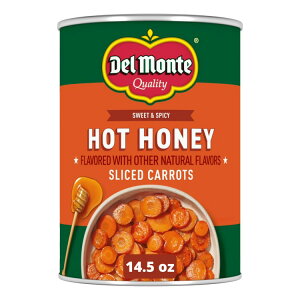 �f�������e �z�b�g�n�j�[�t���[�o�[ �X���C�X�L�����b�g �� 411g Del Monte Hot Honey Flavored Sliced Carrots 14.5 oz. Can �y�����񂹏��i�z