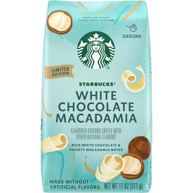 [限定版]スターバックス ホワイトチョコレート マカダミアナッツフレーバー グラウンドコーヒー 311g Starbucks White Chocolate Macadamia Nut, Flavored Ground Coffee Limited Edition, 11oz 【お取り寄せ商品】