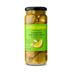 �y�E�H���}�[�g�u�����h�z�x�^�[�O�b�Y �������s�[�����K�[���b�N�I���[�u 198g bettergoods Lemon Peel and Garlic Olives, 7 oz �y�����񂹏��i�z