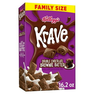 yAJEH}[gizPbO NCuVAAt@~[TCY _u`R[guEj[ob^[ 459g Kellogg's Krave Cereal, Family Size Double Chocolate Brownie Batter, 16.2oz Box y