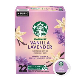 [限定版] スターバックス バニララベンダー風味 コーヒー Kカップ 22個入り Starbucks Vanilla Lavender, Hot or Iced Coffee, Flavored K-Cup Coffee Pods, 22 Count? 【お取り寄せ商品】