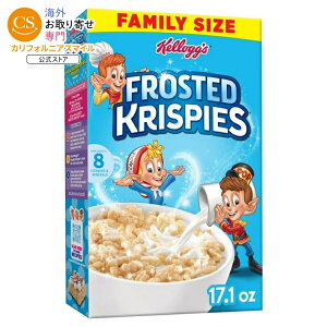 �P���b�O �t���X�e�b�h�N���X�s�[ ���H�V���A�� �t���X�e�b�h�t���[�o�[ 484g Kellogg's Frosted Krispies Breakfast Cereal, Family Breakfast, Frosted Flavor, 17.1oz �y�����񂹏��i�z