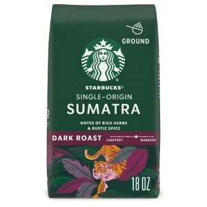 �X�^�[�o�b�N�X �V���O���I���W�� �X�}�g�� �_�[�N���[�X�g �R�[�q�[�� ��510g Starbucks Single-Origin Sumatra, Ground Coffee, Dark Roast Hot or Iced Coffee, 18 oz �y�����񂹏��i�z