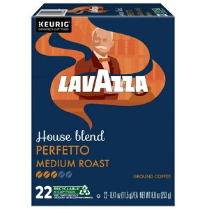 ���o�b�c�@ �n�E�X�u�����h �p�[�t�F�b�g ������ �R�[�q�[�J�v�Z�� K�J�b�v 22���� Lavazza, House Blend Perfetto Medium Roast K-Cup Coffee Pods, 22 Count �y�����񂹏��i�z