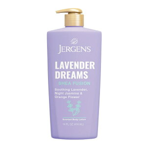 yAJEH}[gizW[QY VAt[W {fB[V x_[h[̍ ێPA 414mL Jergens Shea Fusion Lavender Dreams Scented Body Lotion, Moisturizer, 14 fl oz y