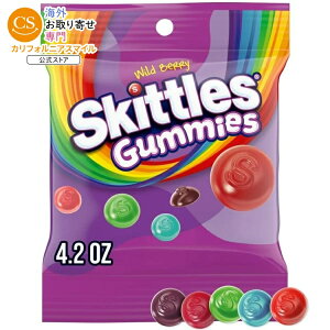 �X�L�b�g���Y �O�~�L�����f�B ���C���h�x���[ 119g Skittles Gummies Wild Berry Gummy Candy - 4.2 oz Bag �y�����񂹏��i�z