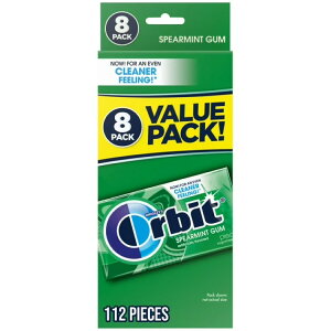 yAJEH}[gizI[rbg VK[t[K XyA~g 14×8pbN Orbit Spearmint Sugar Free Chewing Gum - 14 ct (8 Pack) y񂹏iz