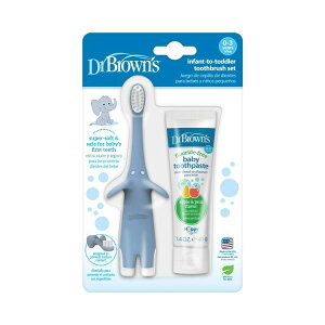 yAJEH}[gizhN^[uE xr[pg[jOuV݂Zbg u[Gt@g^AbvyA 0?3Ό Dr. Brown's Toothbrush and Toothpaste, Blue Elephant/A
