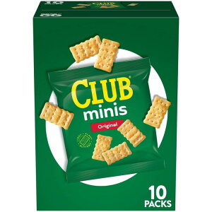 �N���u�~�j �I���W�i���~�j�N���b�J�[ �����`�X�i�b�N 10���� Club Minis Original Mini Crackers, Lunch Snacks, 10 Count �y�����񂹏��i�z