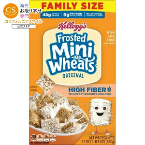 �P���b�O �t���X�e�b�h �~�j�E�B�[�g ���H�V���A�� ���@�ۃt�@�~���[�T�C�Y 680g Kellogg�fs Frosted Mini-Wheats Breakfast Cereal, High Fiber Family Size, 24 oz �y�����񂹏��i�z