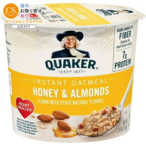 �N�G�[�J�[ �n�j�[���A�[�����h�����C���X�^���g�I�[�g�~�[�� 50g Quaker Honey & Almond flavored Instant Oatmeal, 1.76 oz �y�����񂹏��i�z
