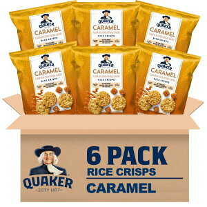 �N�G�[�J�[ �L���������������C�X�N���X�v 200g 6�p�b�N Quaker Caramel Flavored Rice Crisps 7.04 oz Bag 6 pack �y�����񂹏��i�z