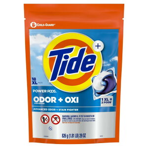 yAJEH}[giz^Ch p[|bY Ih[fBtFX{ILV ܃pbN IWi̍ 18 Tide Power PODS Odor Defense + Oxi Laundry Detergent Pacs, Original Scent, 18 Count y