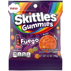 �X�L�b�g���Y �O�~�L�����f�B �t�G�S 119g Skittles Gummies Fuego Gummy Candy - 4.2 oz Bag �y�����񂹏��i�z