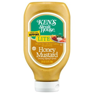 �P���Y�X�e�[�L�n�E�X ���C�g �n�j�[�}�X�^�[�h �T���_�h���b�V���O 710mL Ken's Steak House Lite Honey Mustard Salad Dressing 24 fl oz �y�����񂹏��i�z