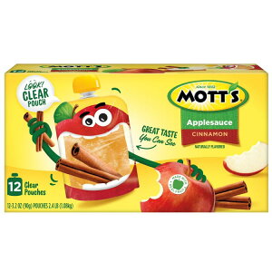 �y�|�C���gUP��1��-11��2���z���b�c �V�i�����A�b�v���\�[�X 90g 12���� Mott's Cinnamon Applesauce, 3.2 oz, 12 Count Clear Pouches �y�����񂹏��i�z