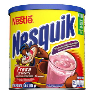 yAJEH}[gizlX lXNCbN Xgx[ pE_[hN~bNX 400g Nestle Nesquik Strawberry Flavor Powder Drink Mix, 14.1 oz y񂹏iz