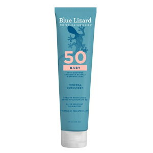 �u���[���U�[�h �x�r�[ �~�l���� ���Ă��~�߃��[�V���� SPF50 148ml Blue Lizard Baby Mineral Sunscreen SPF 50 -- UVA/UVB Protection, 5 fl oz Tube �y�����񂹏��i�z