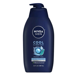 yAJEH}[gizjxA  N[ 3C1 {fBEHbV jp ACXg[z Mq̍ 890mL NIVEA MEN Cool 3-in-1 Body Wash for Men with Icy Menthol and Yuzu Scent, 30 fl oz y