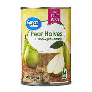 �y�E�H���}�[�g�u�����h�z�O���[�g�o�����[ �n�[�t�T�C�Y �m�� �W���[�X�Ђ� 4425g Great Value Pear Halves in Pear Juice, 15 oz �y�����񂹏��i�z
