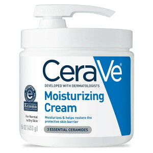 yAJEH}[gizZB CX`CWO N[ |vt tFCX CX`CU[ {fB[V 454g CeraVe Moisturizing Cream with Pump, Face Moisturizer & Body Lotion 16 oz